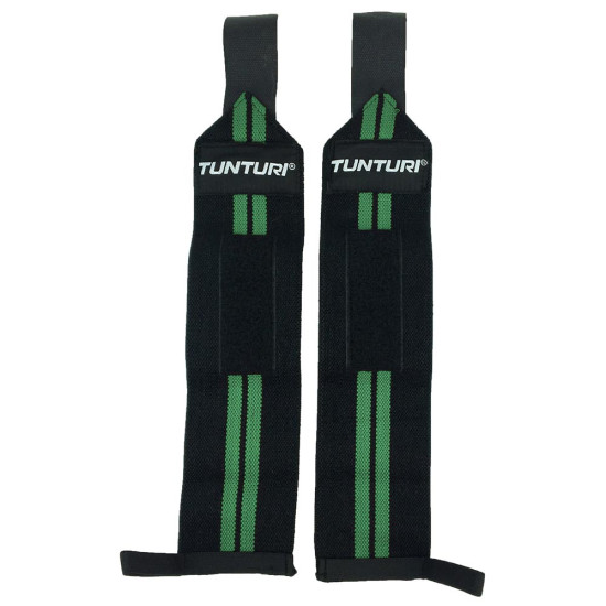 Tunturi Wrist Wraps, Green, Pair